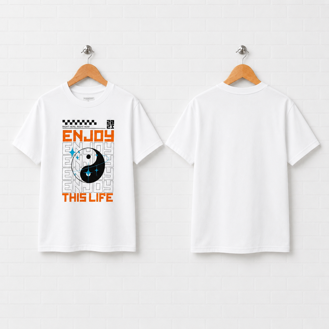 Enjoy This Life - Ying Yang Youth Tee - White – Enjoy This Life, Inc.
